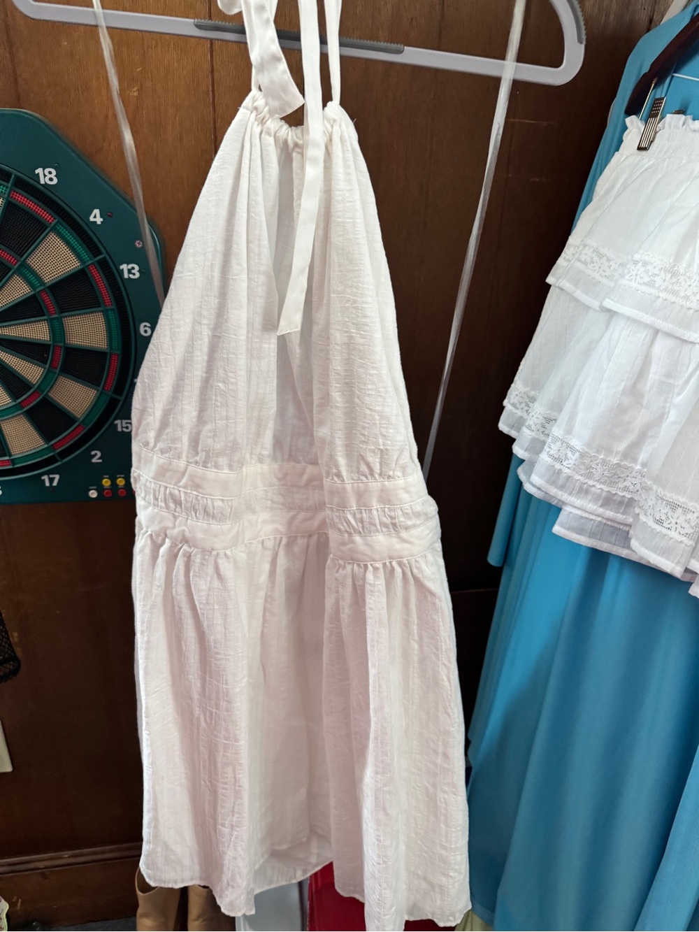NWT wild fable White Halter Tie-Back Dress XXL